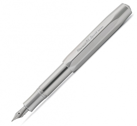 Перьевая ручка "Al Sport", светло-серая, F 0,7 мм